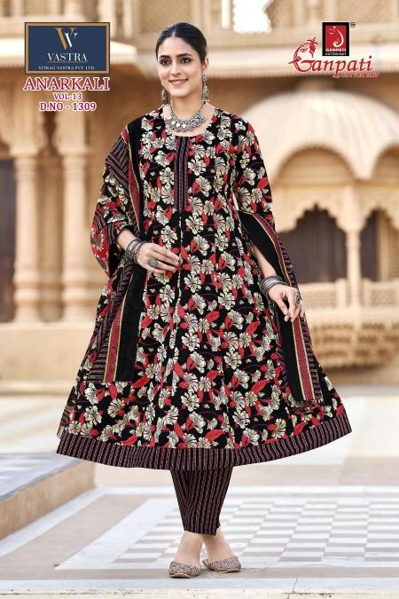 Ganpati anarkali vol-13 wholesale kurtis market